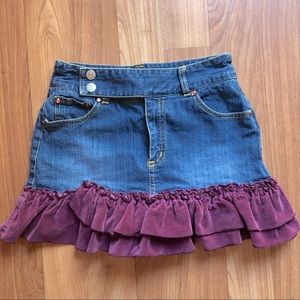 Mary-Kate and Ashley brand denim skirt. Vintage. Size 13 juniors.
